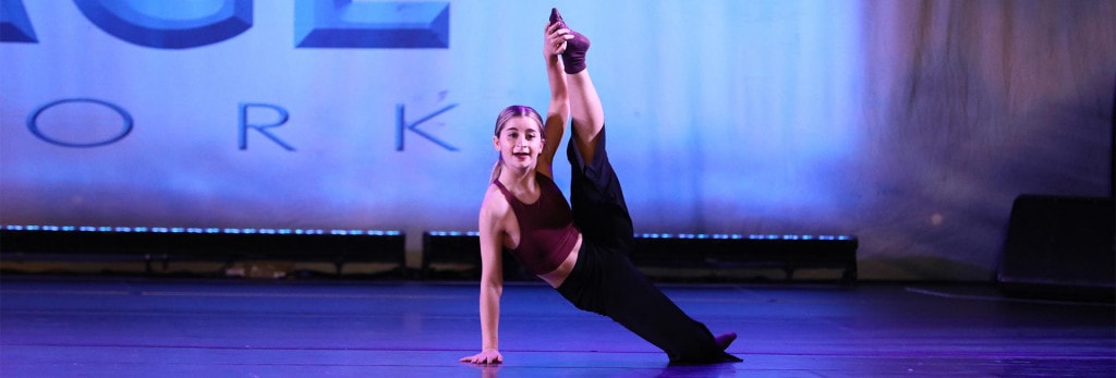 young dancer on stage