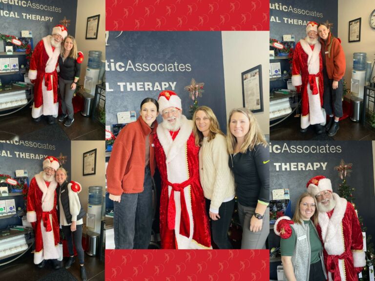 Eagle physical therapy staff gets a visit from Father Christmas