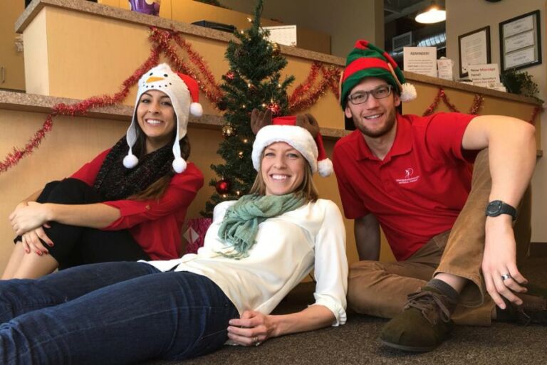 Corvallis physical therapy holiday spirit portrait