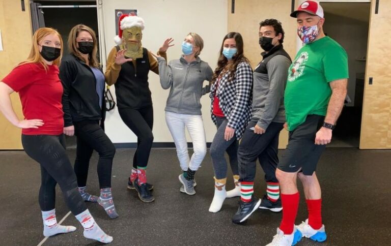 Gresham physical therapy holiday sock day
