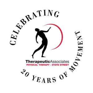 Therapeutic Associates Physical Therapy - Boise State Street 20 year celebration logo